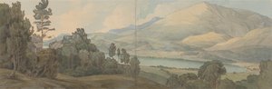 Uitzicht op Lake Coniston, Lancashire